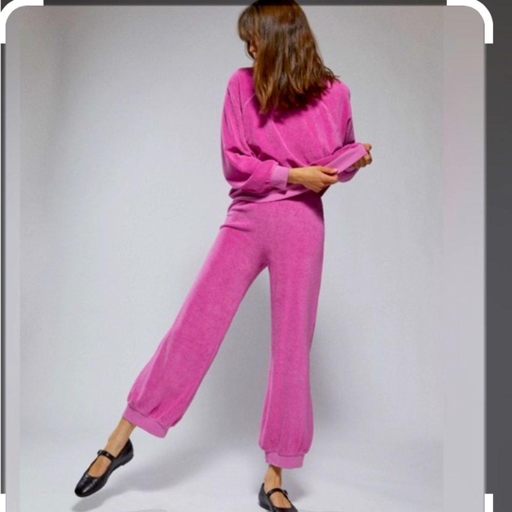 Suzie Kondi Velour Set – “Pink Cosmos” (XS)